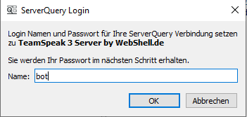 Serverquery Login erstellen