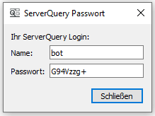 Serverquery Login erstellen