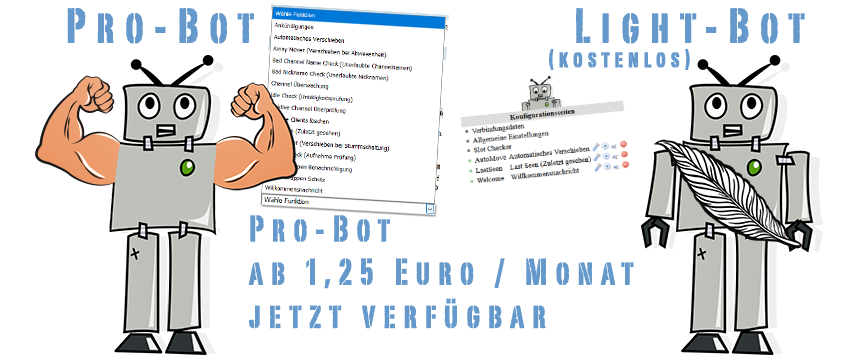 Teamspeak 3 Bot in der Pro und Light-Version